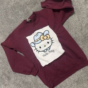 Hello Kitty Maroon Sweatshirt
